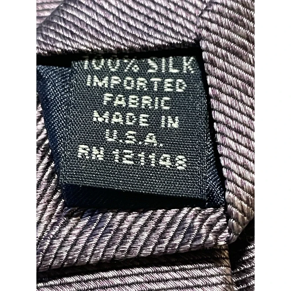 Hart Schaffner Marx‎ Purple Silk Mens Tie Classic HSM Menswear 3.5